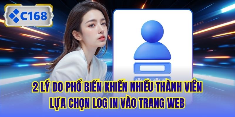 2 lý do phổ biến khiến nhiều thành viên lựa chọn log in vào trang web