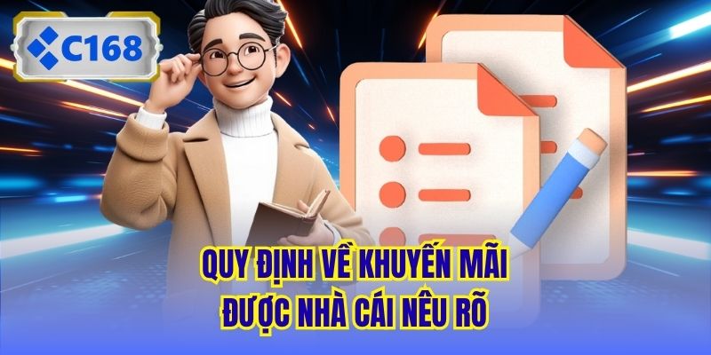 Quy định về khuyến mãi được nhà cái nêu rõ